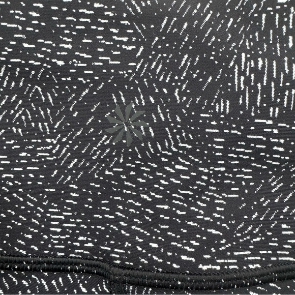 Athleta Salutation Stash Pocket Tight Black White Print Size Small - Picture 4 of 9
